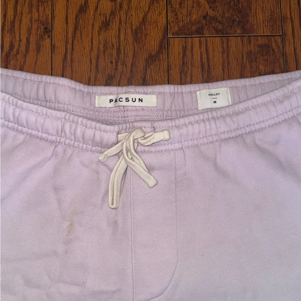 Pacsun Men’s Mauve Colorblock Fleece Volley Sweat Shorts | Size Medium - Picture 5 of 11